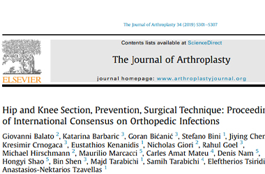 Hip and knee section Publication by Dr Tarabichi