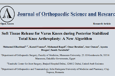 Soft Tissue Release Publication by Dr Tarabichi