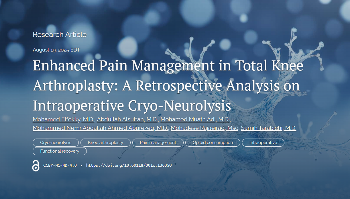 enhanced-pain-management-in-total-knee-arthroplasty-a-retrospective-analysis-on-intraoperative-cryo-neurolysis