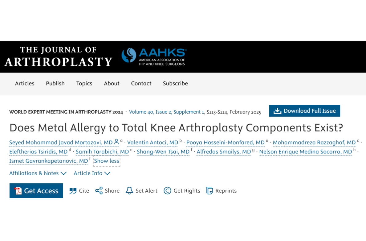 Metal allergy study